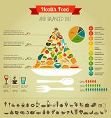 picture of business concept  - Health food infographic - JPG 