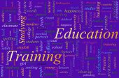 pic of education  - Word cloud concept illustration of Education Training - JPG 