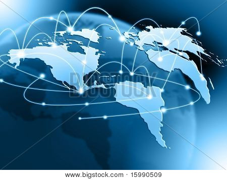 Picture or Photo of Best Internet Concept of global business from concepts series