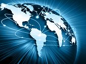 stock photo of globe  - Best Internet Concept of global business from concepts series - JPG 