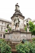 pic of da-vinci  - Leonardo da Vinci monument in Milan Italy - JPG 