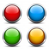 pic of button  - Vector glossy buttons - JPG 