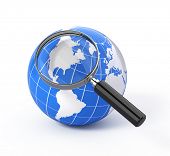 stock photo of earth  - 3d icon search  - JPG 