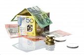 picture of money  - house with money - JPG 