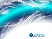 picture of blue  - Abstract background blue arc with white waves - JPG 