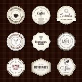picture of food  - Label set for restaurant and cafe - JPG 