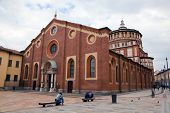 stock photo of da-vinci  - Santa Maria delle Grazie church in Milan - JPG 
